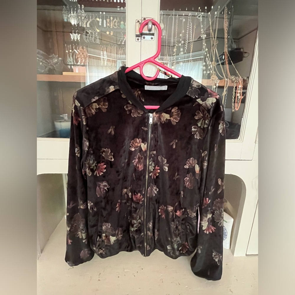 Octavia Black Flowery Jacket
